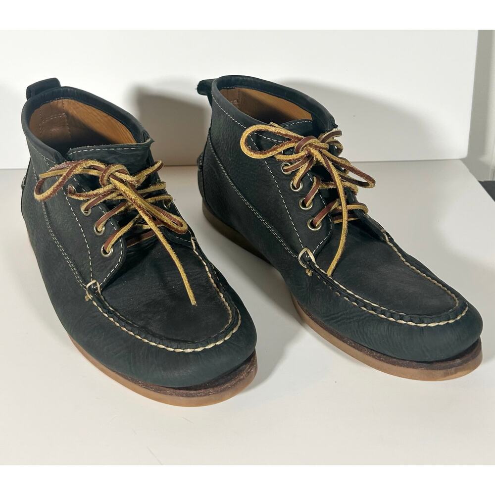 L.L. Bean Leather Signature Jackman Ranger Moc Black‎ Chukka Boots Men’s 8.5